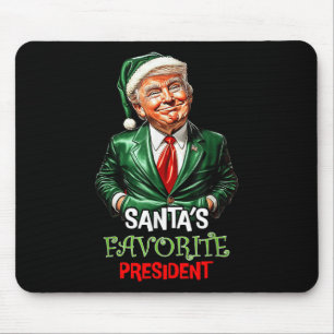 Santas Favourite President Funny Santa Trump 2024 Mouse Mat
