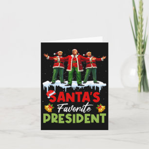 Santa's Favourite President Funny Trump Christmas  Card