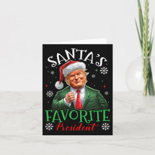 Santa's Favourite President Funny Trump Christmas Card