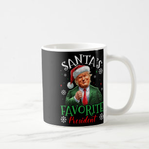 Santa's Favourite President Funny Trump Christmas  Coffee Mug
