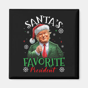 Santa's Favourite President Funny Trump Christmas Magnet