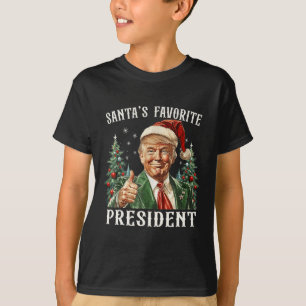 Santa's Favourite President Funny Trump Christmas T-Shirt