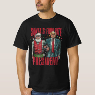 Santa's Favourite President Funny Trump T-Shirt