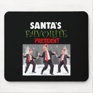 Santa's Favourite President Santa Trump Dance Funn Mouse Mat