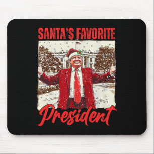 Santa's Favourite President Trump 2024 Christmas F Mouse Mat