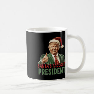 Santa's Favourite President Trump Christmas 2024 Coffee Mug