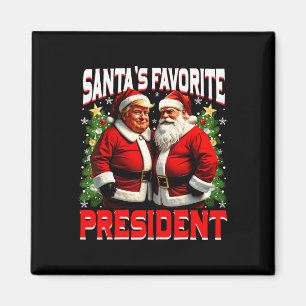 Santa's Favourite President Trump Make Christmas G Magnet