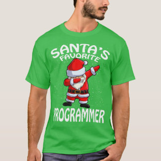 Santas Favourite Programmer Christmas T-Shirt