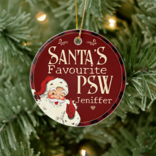 Santas Favourite PSW Ceramic Tree Decoration