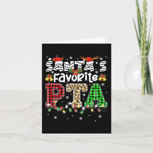 Santa's Favourite PTA Christmas Physical Therapist Card