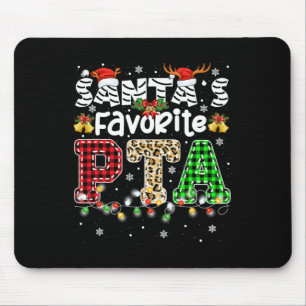 Santa's Favourite PTA Christmas Physical Therapist Mouse Mat