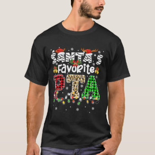 Santa's Favourite PTA Christmas Physical Therapist T-Shirt