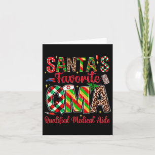 Santa's Favourite Qma Qualified Medication Aide Ch Card