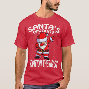 Santas Favourite Radiation Therapist Christmas T-Shirt