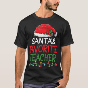 Santa's Favourite Realtor Christmas Santa Hat Ligh T-Shirt