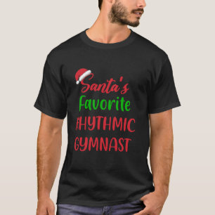 Santas Favourite Rhythmic Gymnast Gymnastics Chris T-Shirt