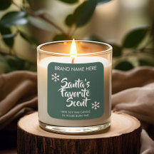 Santa's Favourite Scent | Modern Candle Labels