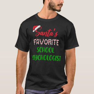 Santas Favourite School Psychologist Chritsmas T-Shirt