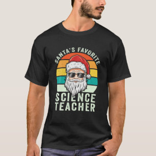 Santa's Favourite Science Teacher Cute Funny Chris T-Shirt