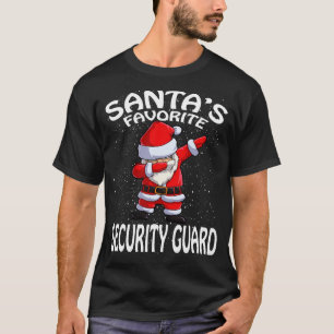 Santas Favourite Security Guard Christmas T-Shirt