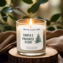 Santa's Favourite Smell | Modern Candle Labels