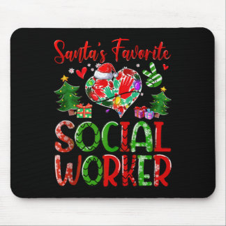 Santas Favourite Sogovernment Agencyl Worker Merry Mouse Mat