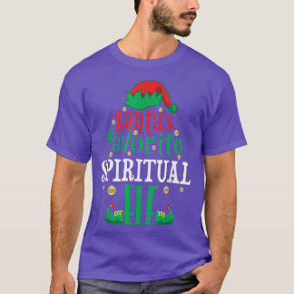 Santas Favourite Spiritual Elf Christmas Matching  T-Shirt