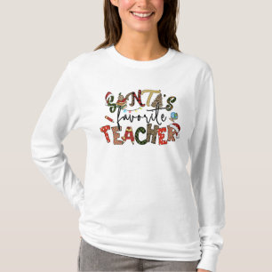 Santa's Favourite Teacher Christmas T-Shirt