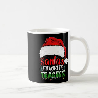 Santa's Favourite Teacher Fun Christmas Teacher Coffee Mug