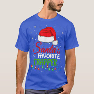 Santa's Favourite Trapper Santa Hat Lights T-Shirt