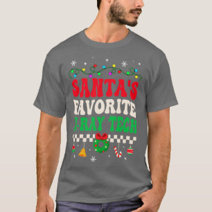 Santas Favourite Xray Tech Retro Christmas T-Shirt
