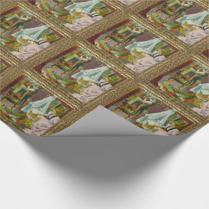 Santa's First Visit Wrapping Paper