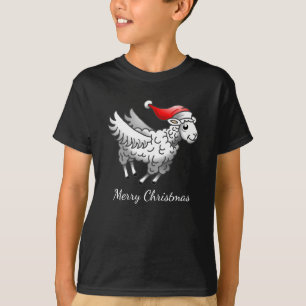 Santa's Flying Christmas Sheep T-Shirt