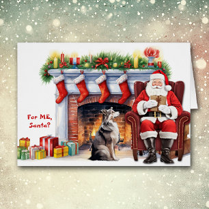 Santa's Gift Australian Shepherd Dog Christmas