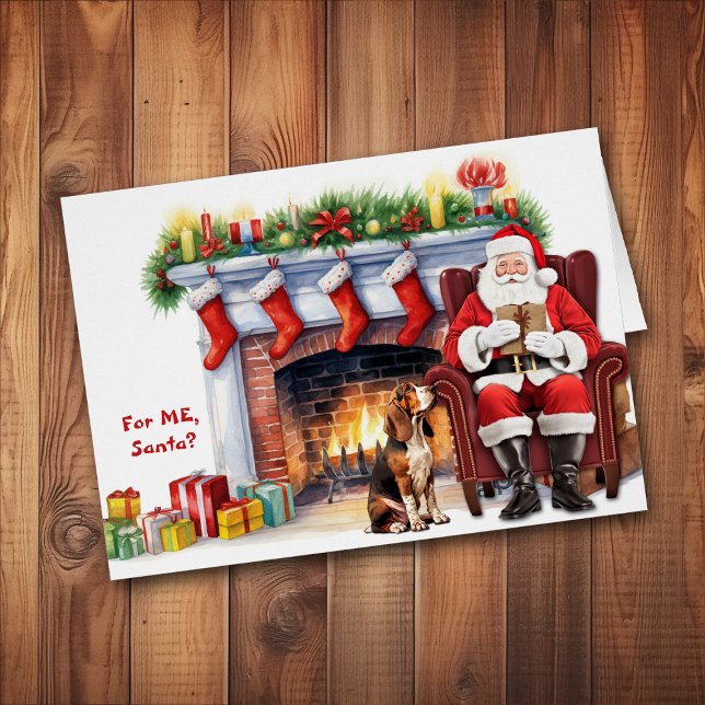 Santa's Gift Basset Hound Dog Christmas (Creator Uploaded)