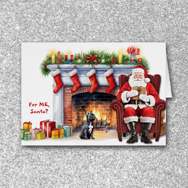 Santa's Gift Black French Bulldog Christmas (Creator Uploaded)