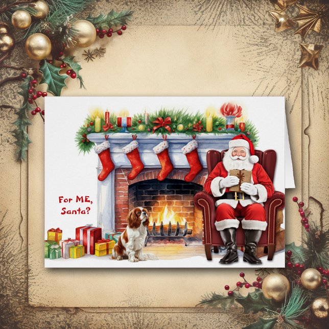 Santa's Gift Cavalier King Charles Spaniel Holiday (Creator Uploaded)