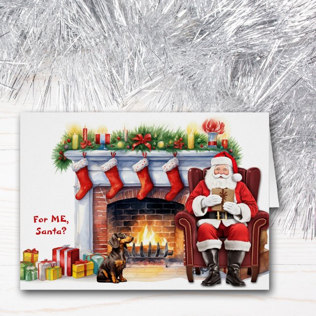 Santa's Gift Dachshund Dog Christmas (Creator Uploaded)