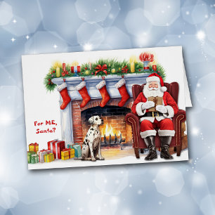 Santa's Gift Dalmatian Dog Christmas