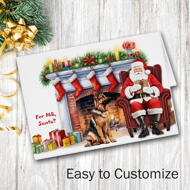 Santa's Gift German Shepherd Dog Christmas (Creator Uploaded)