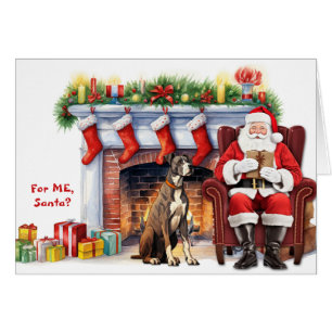 Santa's Gift Great Dane Dog Christmas
