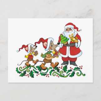 Santas Gift Holiday Postcard