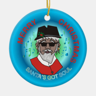 Santa's Got Soul Ceramic Tree Decoration