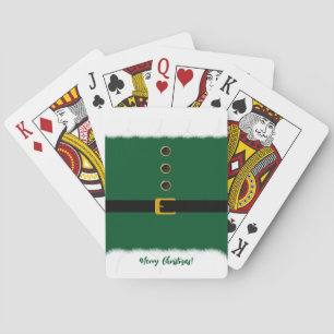 Santa's Green Outfit- Christmas- Playing Cards
