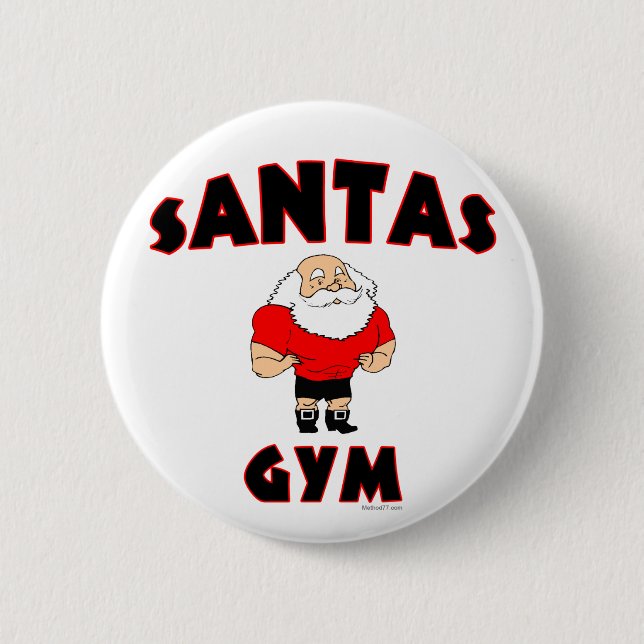Santas Gym Button (Front)