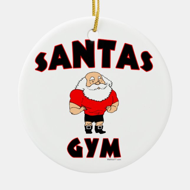 Santas Gym Custom Ornaments (Front)
