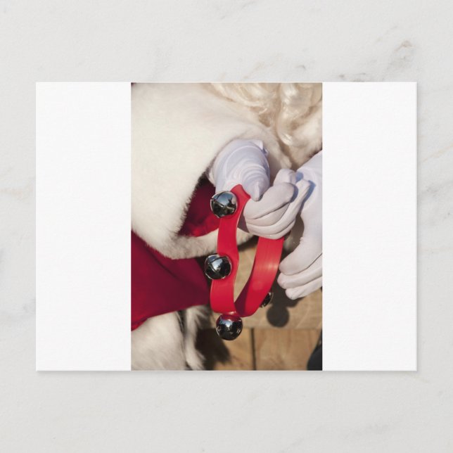 Santas Hands Holiday Postcard (Front)