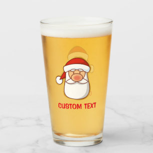 Santa's Head Glass