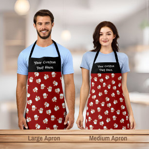 Santa's Head Pattern Apron