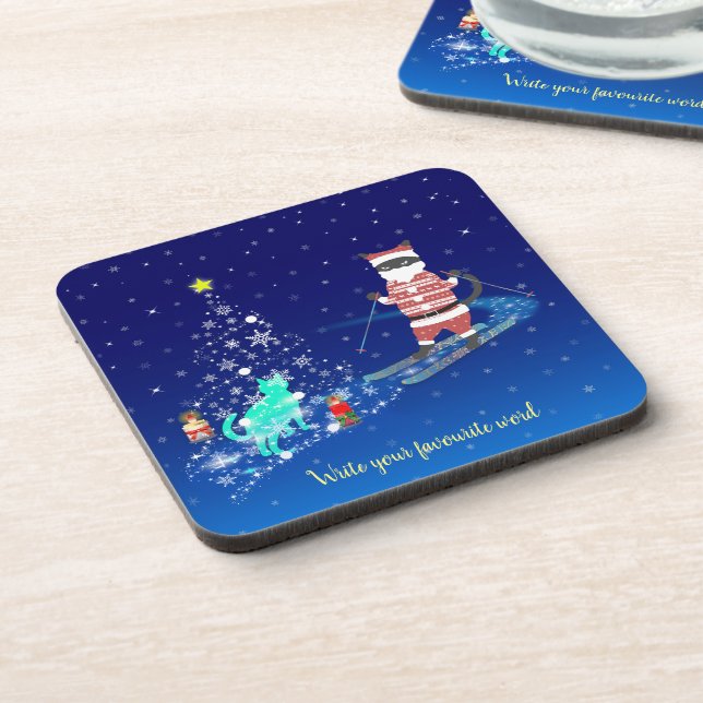 Santa's Heart-Warming Night Coaster (Left Side)